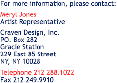 Contact Meryl Jones - Craven Design, Inc. - (212) 288-1022